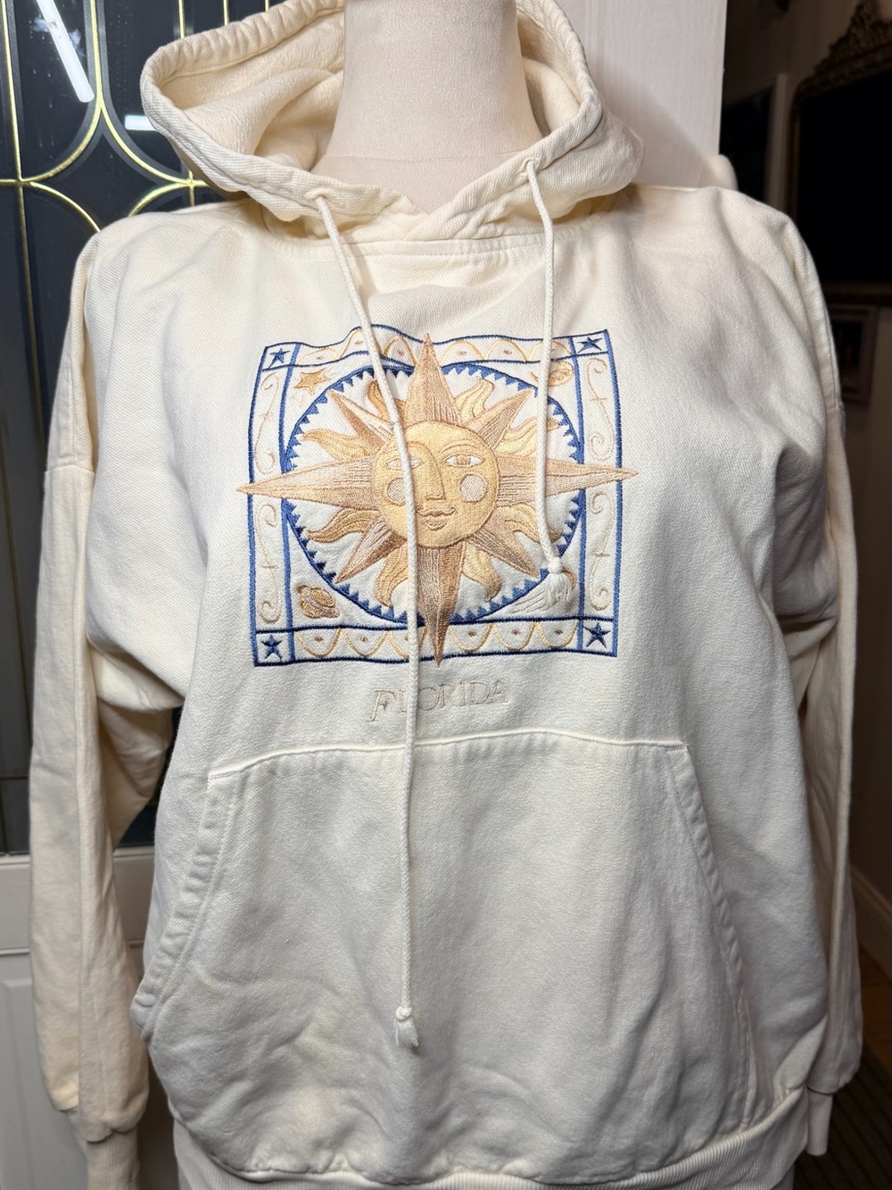 Vintage 80/90 Crazy Shirts Hawaii Hoodie Small Celestial Sun Moon Embroidered